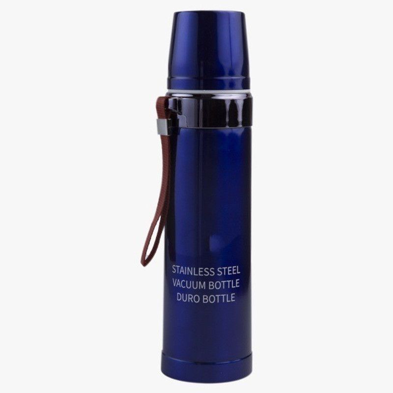 Innovegic Premium Stainless Steel Double Wall Vacuum Insulated 500 ml Bottle  (Pack of 1, Blue, Steel)