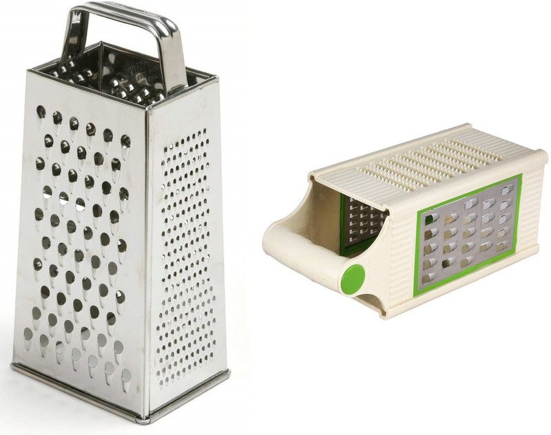 chapo Stainless Steel 4 in 1 Slicer and Grater (pack of-2) Vegetable & Fruit Grater  (2)