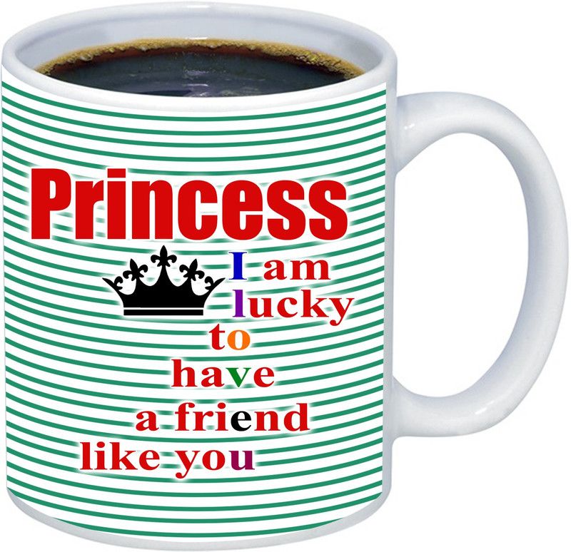 ADITI Designs Gift For Friendship,Valentine day Designer Ceramic Coffee Mug  (325 ml)