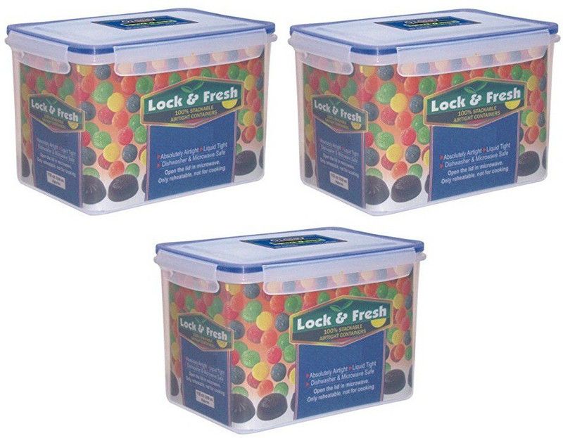 N H Enterprise Plastic Utility Container - 4400 ml  (Pack of 3, White)