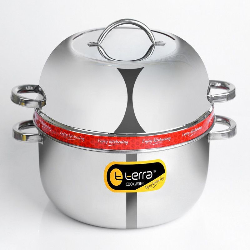 t terra cookware Enjoy kitchening (Certified Manufacturer) Choodarapetty Thermal Rice Cooker 1.5 Kg With Pot & Rubber Gasket Stainless Steel Steamer  (5.5 L)
