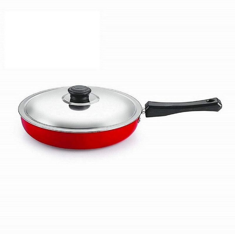 Masox Store Fry pan With Lid_26 Fry Pan 23 cm diameter with Lid 1.5 L capacity  (Aluminium, Non-stick)