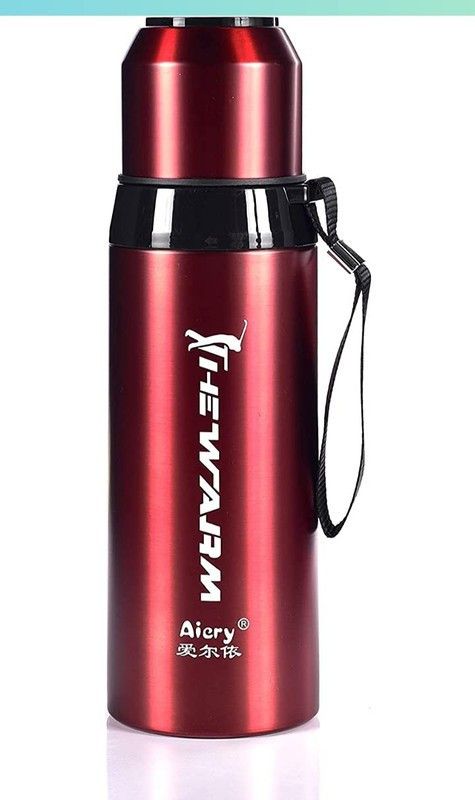 Kvish Stainless Steel -1pcs Vacuum Insulated Flask Water Bottle 800ml 800 ml Bottle  (Pack of 1, Red, Steel)