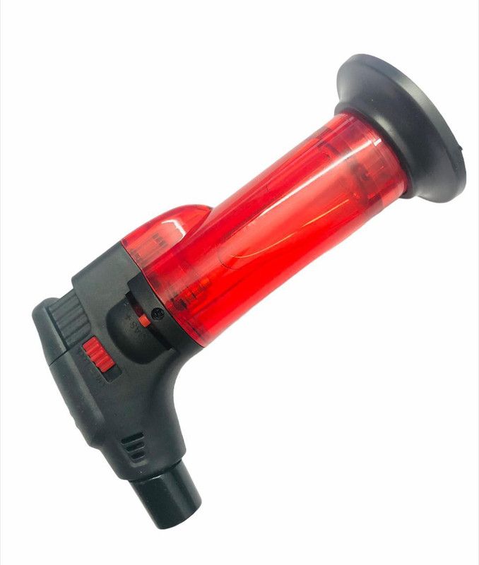 Kremlin Plastic Gas Lighter  (Red, Black, Pack of 1)