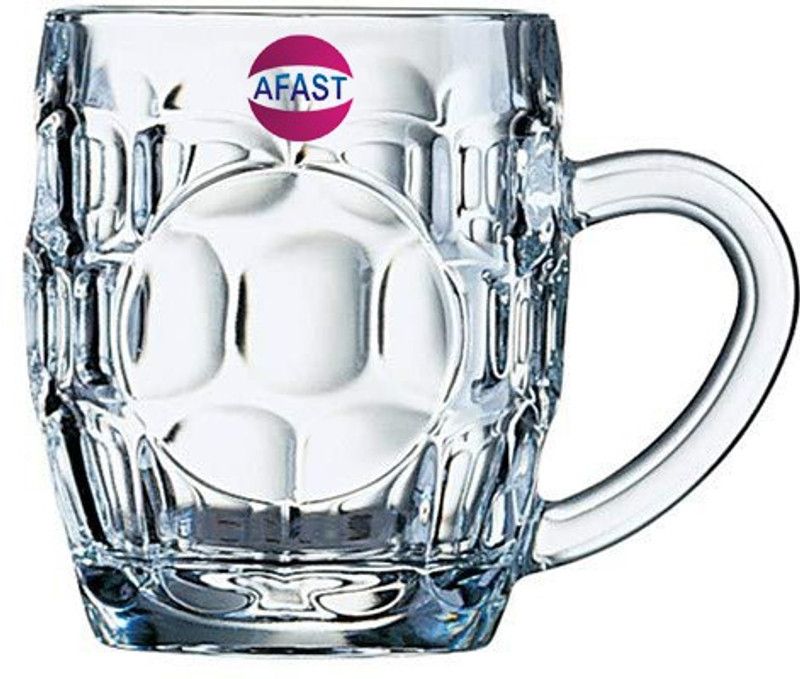 Stylish Handel Beer Mug Glass For Home, Bar & Resturant -A133, 450 Ml., Transparent, Pack Of 1 Glass  (450 ml, Glass)