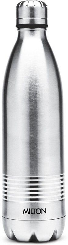 MILTON Insulated Steel Bottles Thermosteel Duo 500 Ml DLX Silver 500 ml Flask  (Pack of 1, Silver, Steel)
