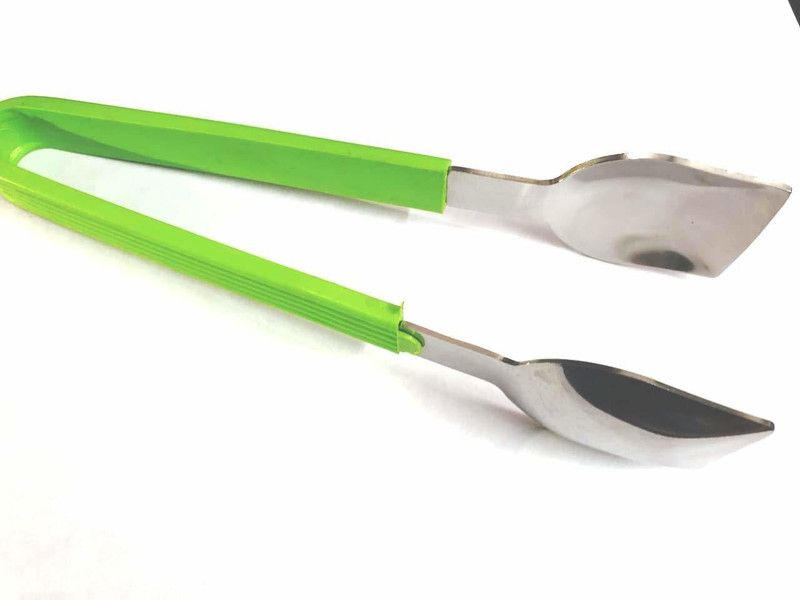 Triangle Ant ® Stainless Steel Sweet Tong with Heavy Plastic handle ® Stainless Steel Sweet Tong with Heavy Plastic handle 20 cm Ice Tongs  (Pack of 1)