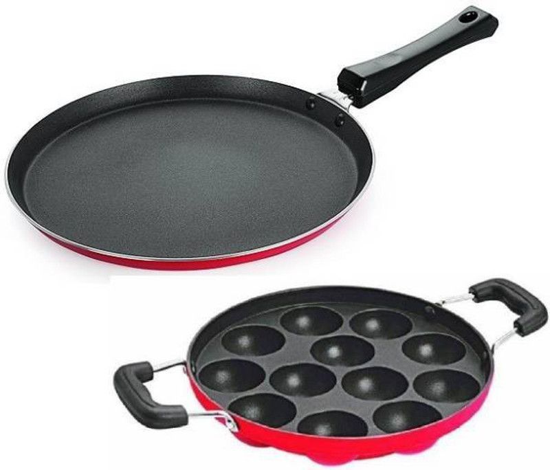 Sahas Tawa 28 cm diameter with Lid  (Aluminium, Non-stick)