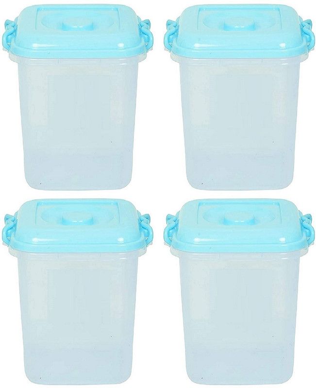 Jespper Collection Plastic Utility Container - 13 L  (Pack of 4, Blue)