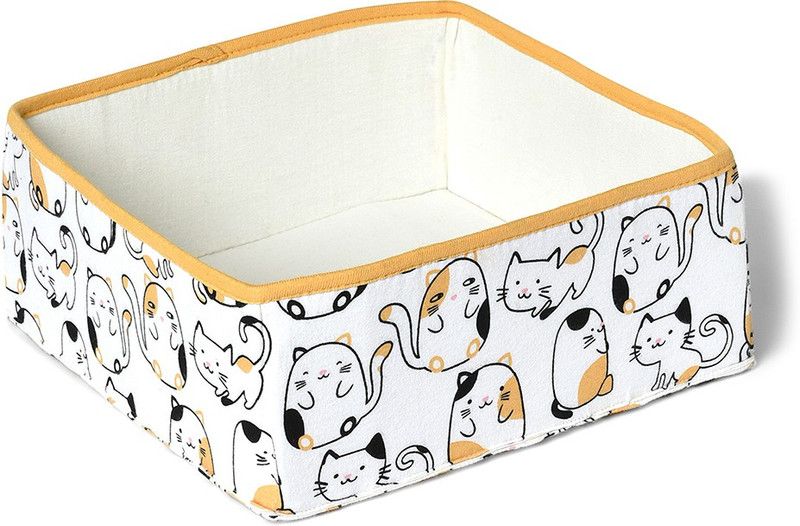 Mi Arcus Cotton Storage Basket  (Pack of 1)