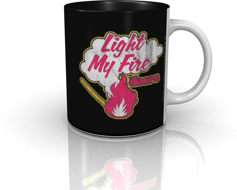 Bravado The Doors Light My Fire Ceramic Coffee Mug  (350 ml)