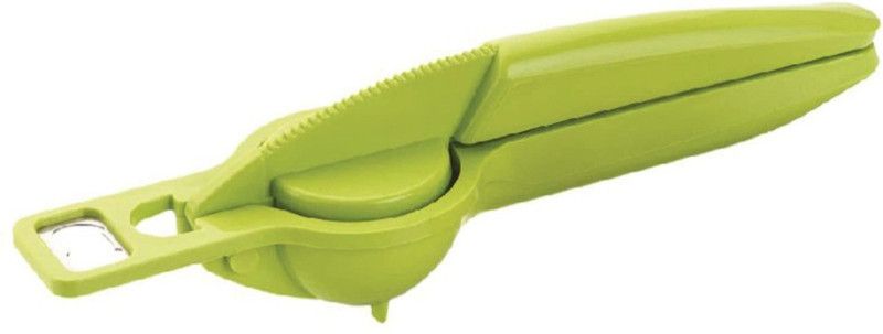 Herimo Plastic New Lemon Squeezer with Bottle Opener | Lemon Crusher | 2 in 1 Lemon Squeezer | Opener + Squeezer - Multicolor Hand Juicer  (Blue)
