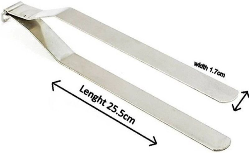 UNBREKABLE KS54 CHIMTA STAINGLESS STEEL 25.5 cm Utility Tongs  (Pack of 1)