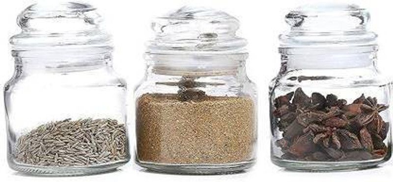 CURVE ENTERPRISE Glass Pickle Jar - 100 ml  (Pack of 6, Clear)