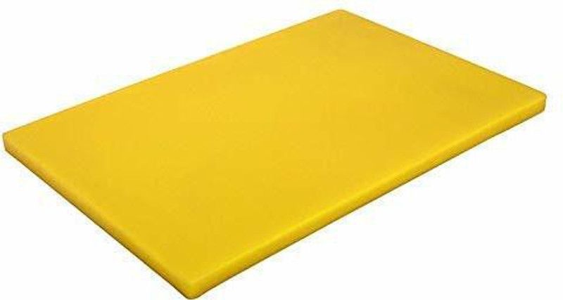 Everbuy Chopping Board for Kitchen Vegetable Cutting Board (Yellow) 18 x 12 Inches Plastic Cutting Board  (Yellow Pack of 1 Dishwasher Safe)