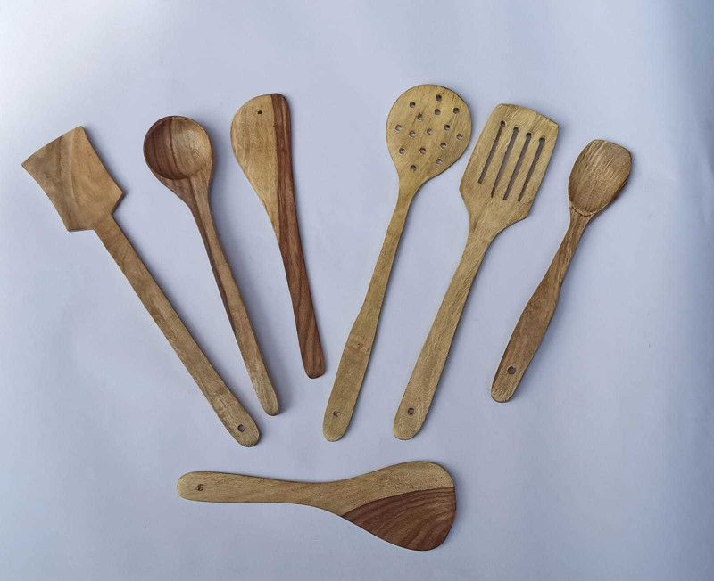 H3 Rosewood Set Of 7 Kitchen Tool Set  (wood color)