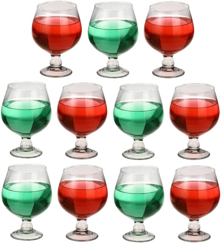 (Pack of 11) Attractive Design Stylish Drinking Glass, Home, Bar, Restaurant, Transparent, 300 Ml, Pack Of 11 Glass Set  (300 ml, Glass)