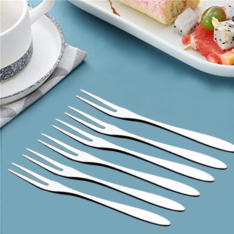 Xllent Stainless Steel Fruit Fork Set  (Pack of 12)