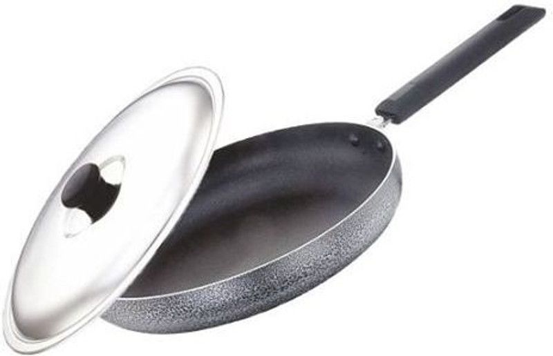Rico Rico Nonstick Fry Pan with Stainless Steel Lid, 28.5 cm Fry Pan 25 cm diameter with Lid 1 L capacity  (Aluminium, Non-stick)