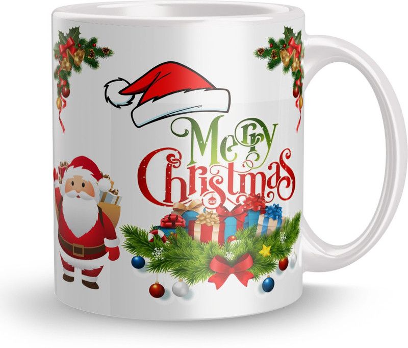NAWEMA White-mug-196 Ceramic Coffee Mug  (320 ml)