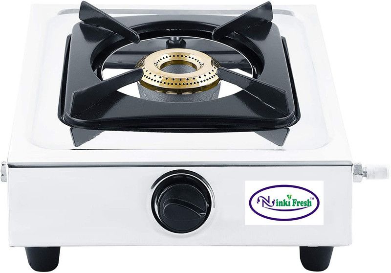 Ninki Fresh Heavy Quality Single 1 Burner Stainless Steel Manual Stainless Steel Manual Gas Stove  (1 Burners)