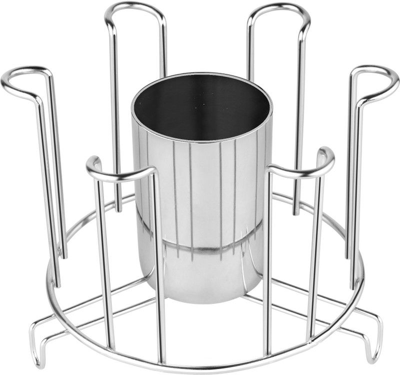 Craftbin Glass Stand and Spoon Holder for Dining Table, Glass Stand for kitchen Stainless Steel Glass Holder