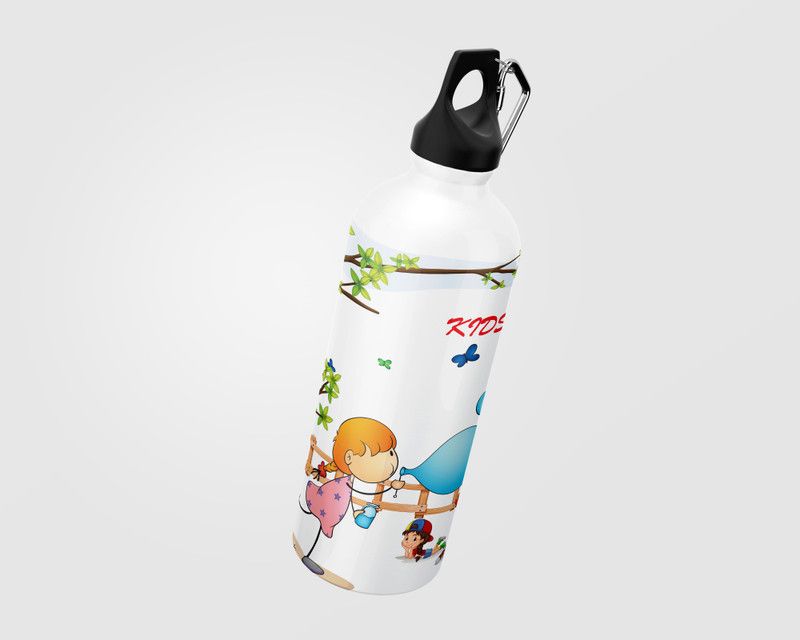 KlassikWorld Kids picnic theme metal bottle 750 ml Bottle  (Pack of 1, Multicolor, Aluminium)