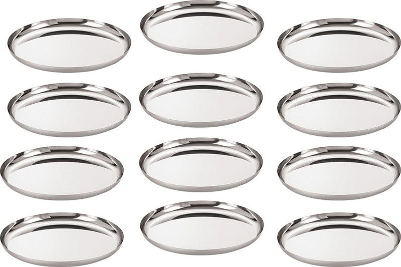 NEELAM SJKT013P_Set of 12 Dinner Plate  (Pack of 12, Microwave Safe)