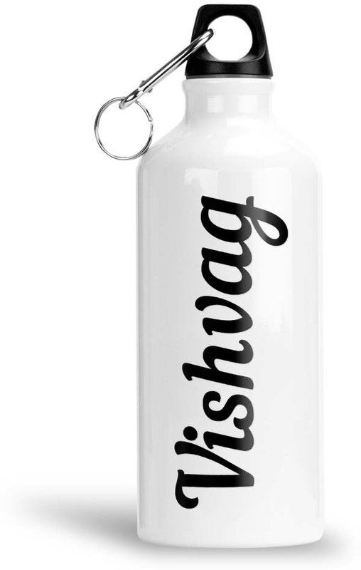 Furnish Fantasy Aluminium Water Bottle 750ml-Best Gift for Happy Birthday, Return Gift, Vishvag 750 ml Bottle  (Pack of 1, White, Aluminium)