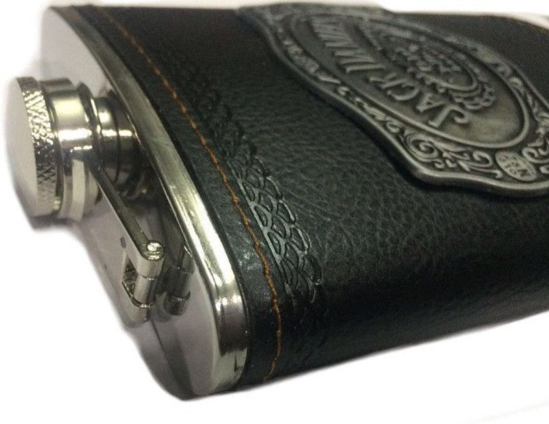 Pia International ANTIQUE LOGO Stainless Steel Hip Flask  (266 ml)