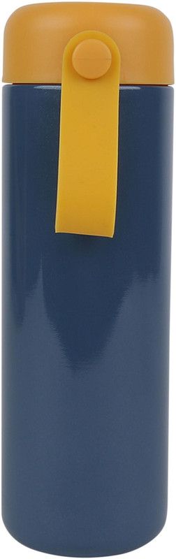 iSweven Stainless Steel Water Bottle Leak Proof Flask with Wide Mouth (WB9034D) 400 ml Flask  (Pack of 1, Blue, Yellow, Steel)