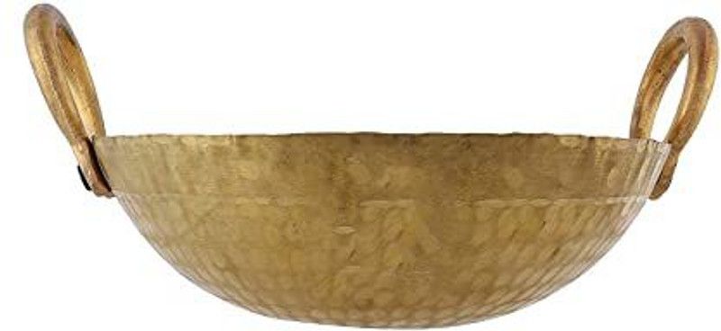 Yadav Craft kadai Kadhai 23 cm diameter 1.5 L capacity  (Brass)