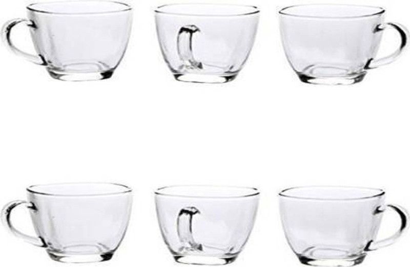 NOGAIYA Pack of 6 Glass ROHIT30  (Clear, Cup Set)