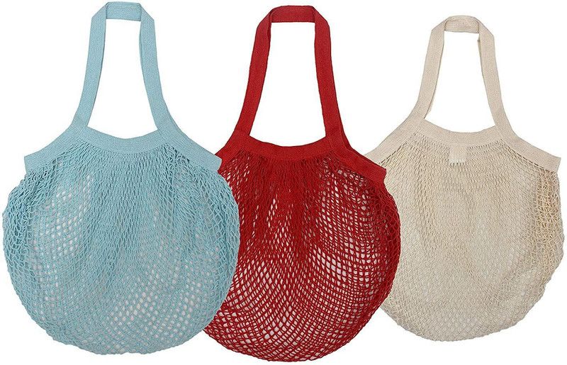 COTTON CANDY Pack of 3 Grocery Bags  (Multicolor)