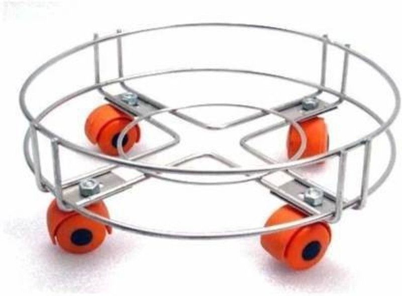 Molzo Gas Cylinder Trolley  (Silver)