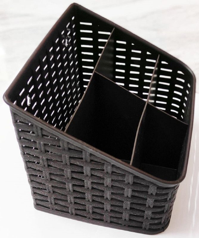 Bekner Empty Cutlery Holder Case  (Brown Holds 30 Pieces)