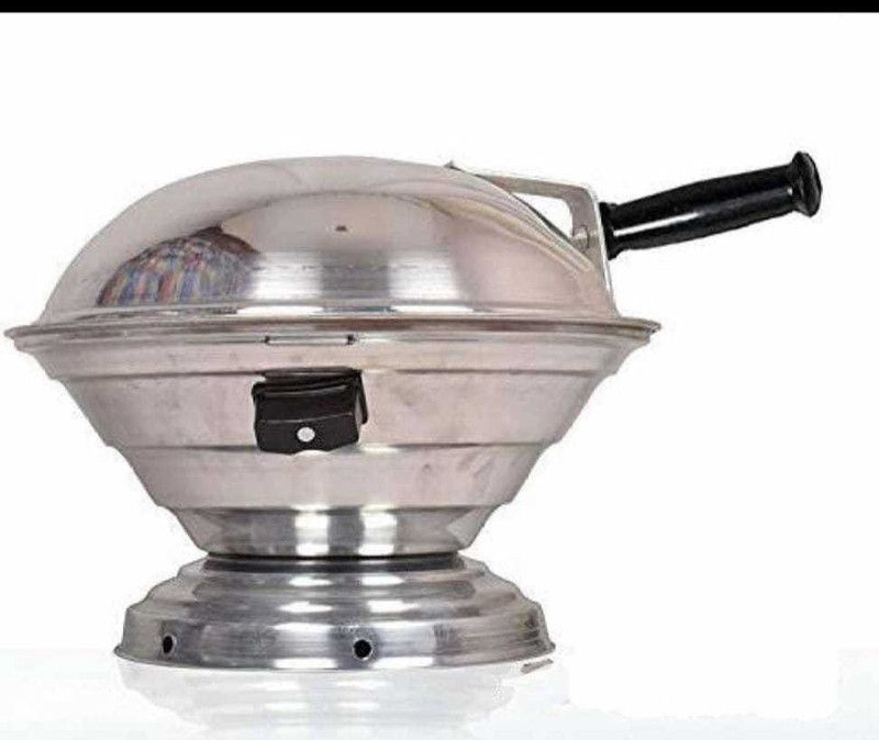 Jai Ambe 1 Aluminium Tandoor Bati Maker(1 Gas Oven, 1 Jali, 1 Handle, ) Induction Bottom Non-Stick Coated Cookware Set  (Aluminium, Steel, 1 - Piece)