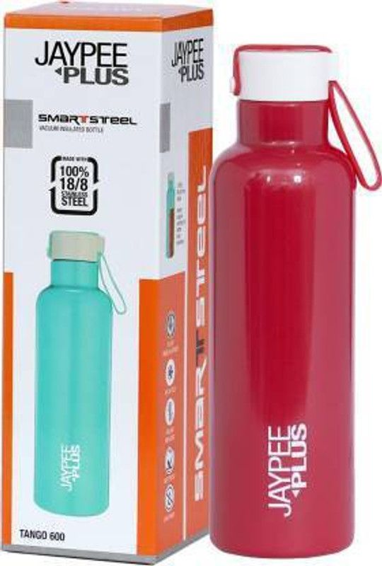 Shaunvhik by Shaunvik enterprises Shaunvik Enterprise Jaypee Plus Tango 600 500 ml Flask Red Water Bottle 500 ml Flask  (Pack of 1, Maroon, Orange, Multicolor, Steel)
