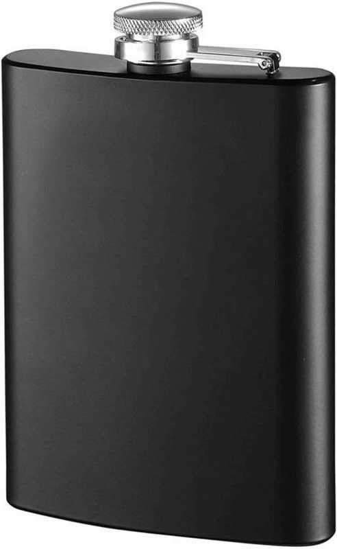 cristy Blenders Choice Matte Black Easy Sip Liquor & Alcohol Drinks Wine Whiskey Or Whisky Holder Pocket Bottle Stainless Steel Hip Flask CR06 stainless steel with matty finish Hip Flask  (230 ml)