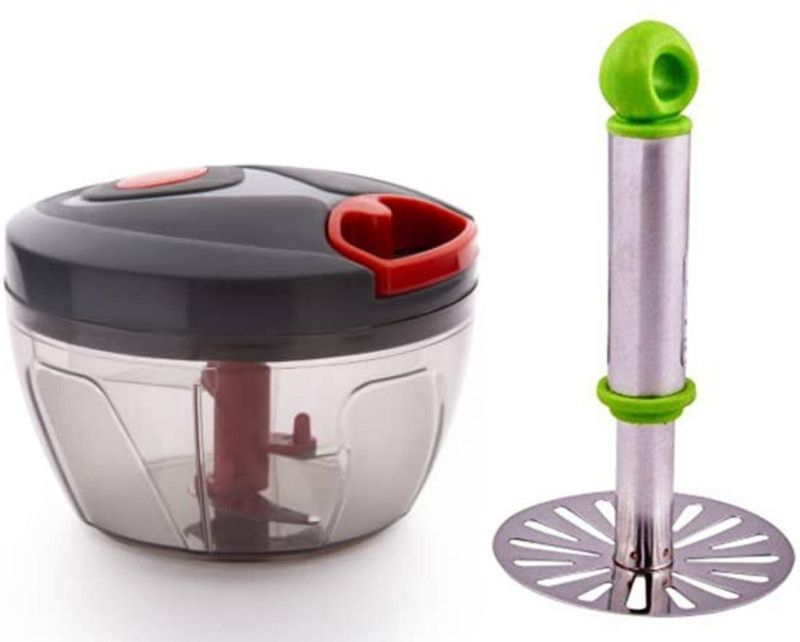 Khanakd COMBO (MULTI COLOR) Kitchen Tool Set  (Chopper, Masher)
