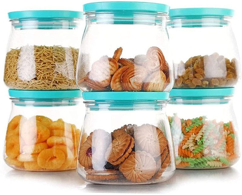 Florezza Plastic Pickle Jar - 800 ml  (Pack of 12, Blue)