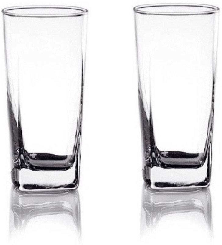 AFAST (Pack of 2) Transparent Multi Use Drinking Glass Set For Water, Juice, Milk, Shake, Cold Drink, Home, Bar - B40 Glass Set Water/Juice Glass  (330 ml, Glass, Clear)