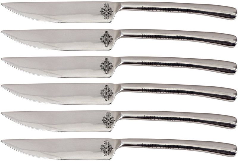IndianArtVilla S/S New Smooth Design knife -9'' Inch, Set of 6 Stainless Steel Table Knife Set  (Pack of 6)