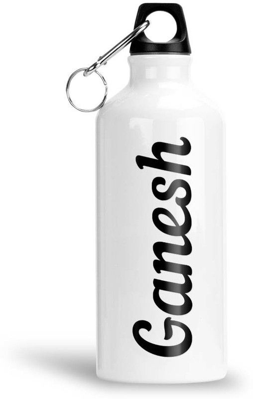Furnish Fantasy Aluminium Water Bottle 750ml - Best Gift for Happy Birthday, Return Gift, Ganesh 750 ml Bottle  (Pack of 1, White, Aluminium)