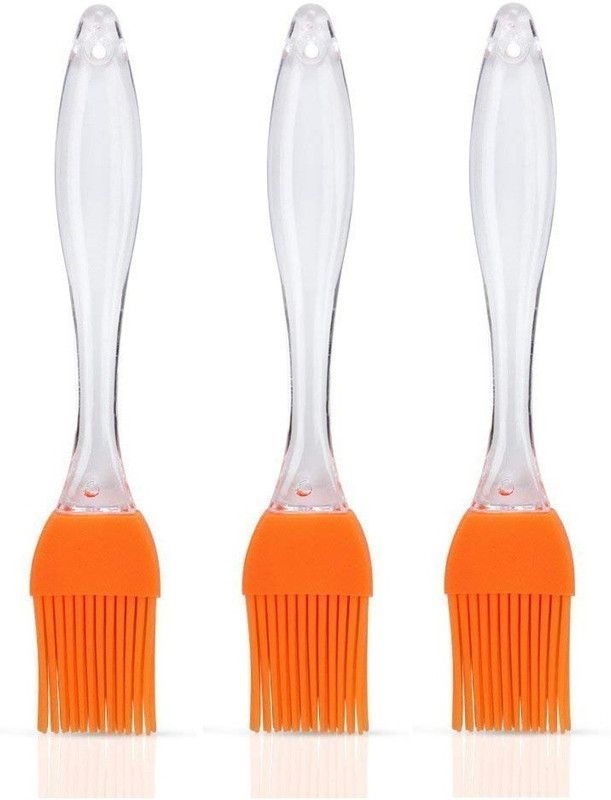 Pitambara Silicon Cooking Baking Oil Brush (Pack OF 3) Silicone Flat Pastry Brush  (Pack of 3)