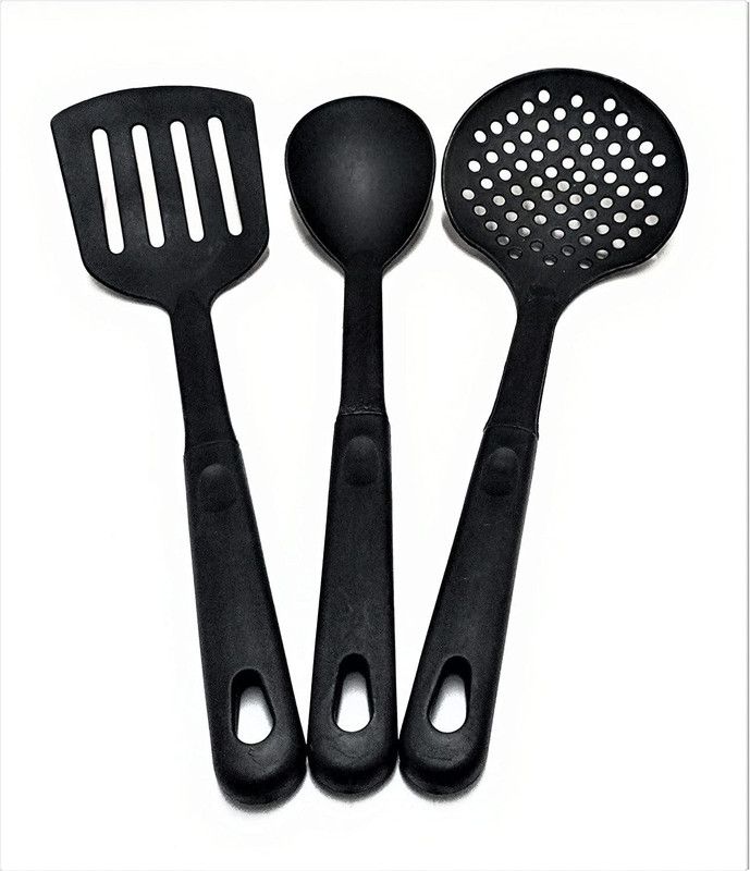 kudos enterprises Set Nylon Spoons - 3 Pcs Kitchen Tool Set  (Ladle, Cooking Spoon)