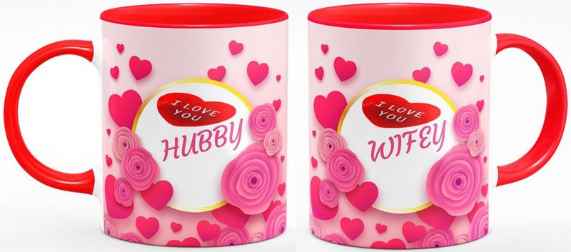 coffee mug set #28 Ceramic Coffee Mug  (320 ml, Pack of 2)