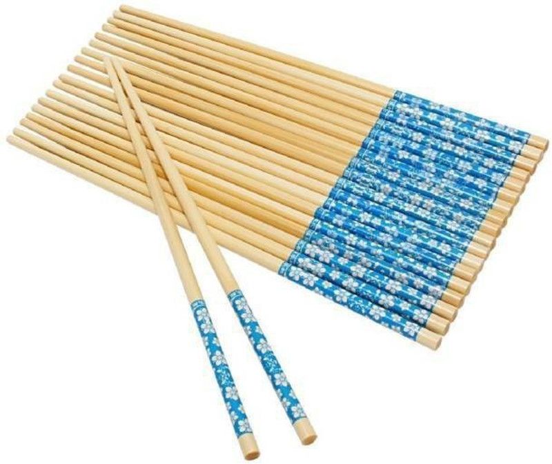 Sakoraware Eating Bamboo Chinese, Japanese, Korean Chopstick  (Multicolor Pack of 20)