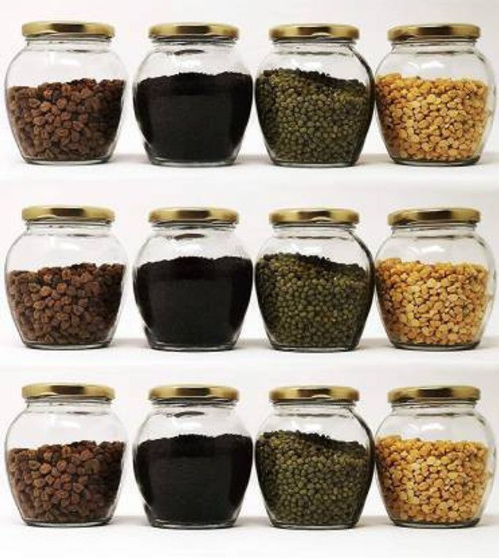 jay gatrad seller - 350 ml Glass Fridge Container  (Pack of 6, Clear)