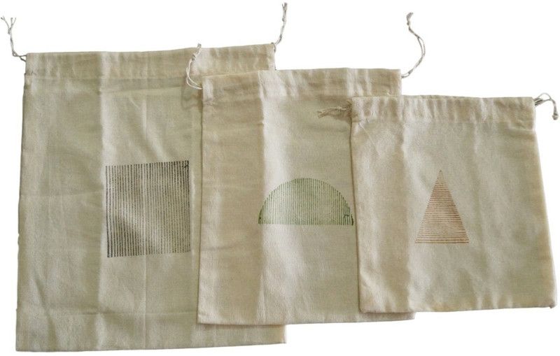 Vissage Pack of 3 Fridge Bags Pack of 3 Grocery Bags  (Grey)